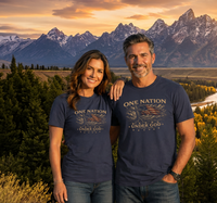 Christian Patriotic T-Shirt | One Nation Under God USA 250 Garment-Dyed Tee | Veteran-Owned | Liberty & Victory Co.