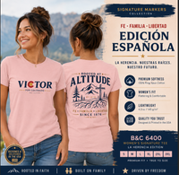 Christian T-Shirt | Victor for Colorado Rooted at Altitude Edición Española | Fe • Familia • Libertad | Liberty-In-One | Signature Line | Liberty & Victory Co.