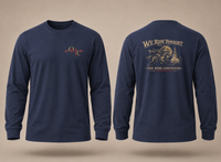 Patriotic Faith | OMR Unforgiven — Signature Heritage Long Sleeve | We Ride Tonight × April 18, 1775 | Veteran-Owned Small Business | Liberty & Victory Co.