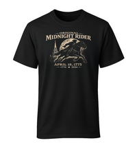 Patriotic Christian T-Shirt | Midnight Rider April 18 1775 America 250th Tee | Liberty-In-One | Liberty & Victory
