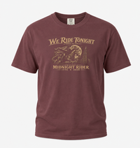 Patriotic Christian T-Shirt | We Ride Tonight | Everyday Essentials | Original Midnight Rider 1776–2026 | Liberty & Victory Co.