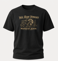 Patriotic Christian T-Shirt | We Ride Tonight | Everyday Essentials | Original Midnight Rider 1776–2026 | Liberty & Victory Co.