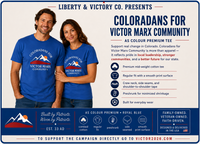 Victor Marx for Colorado | Community Official Tee | CFVM | Liberty & Victory Co.