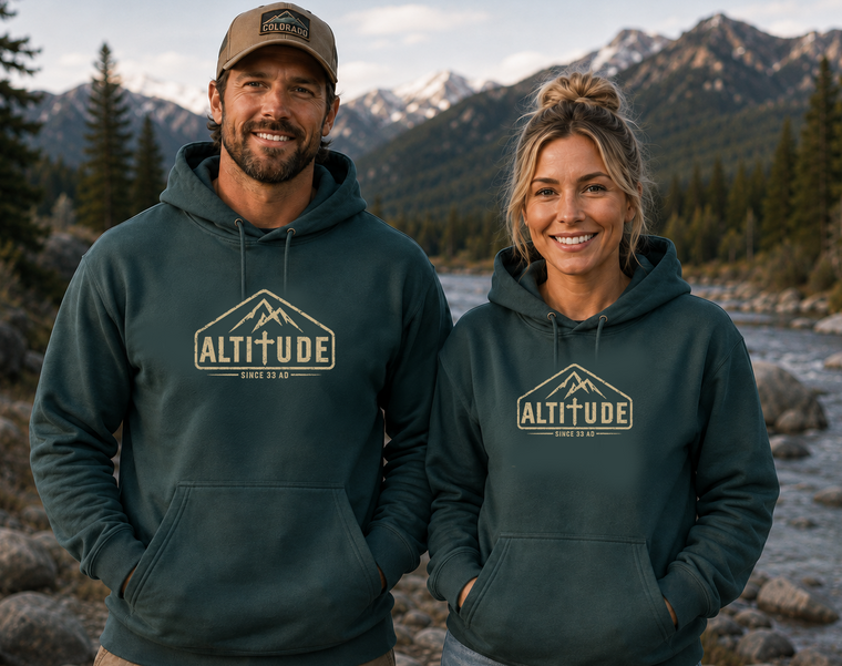 Mountain Faith | Altitude — Christian Mountain Faith Hoodie | Liberty & Victory Co.