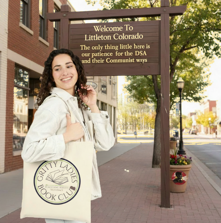 Gritty Ladies Book Club | I Like Big Books And I Cannot Lie — Canvas Tote Bag | GLBC | Liberty & Victory Co.