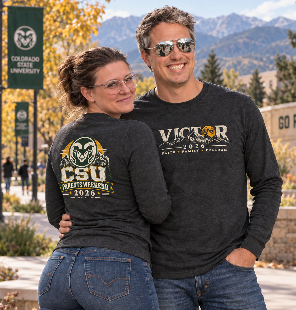 Coloradans for Victor Marx | CSU Parents Weekend 2026 Long-Sleeve | CFVM | Liberty & Victory Co.