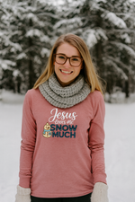 Jesus Loves Me SNOW Much – Women's Long Sleeve Tee (Magical Edition)
