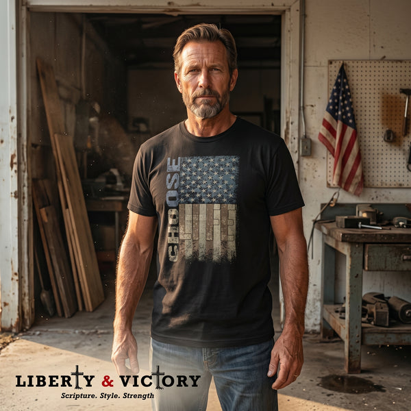 Christian T-Shirt | Choose Life Signature Line | Liberty-In-One | Liberty & Victory