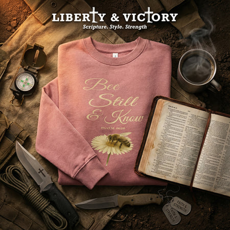 Bee Still & Know – Women’s Premium Weekend Crewneck