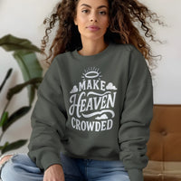 Christian Hoodie Make Heaven Crowded – Women’s Design - view 5 - Liberty & Victory