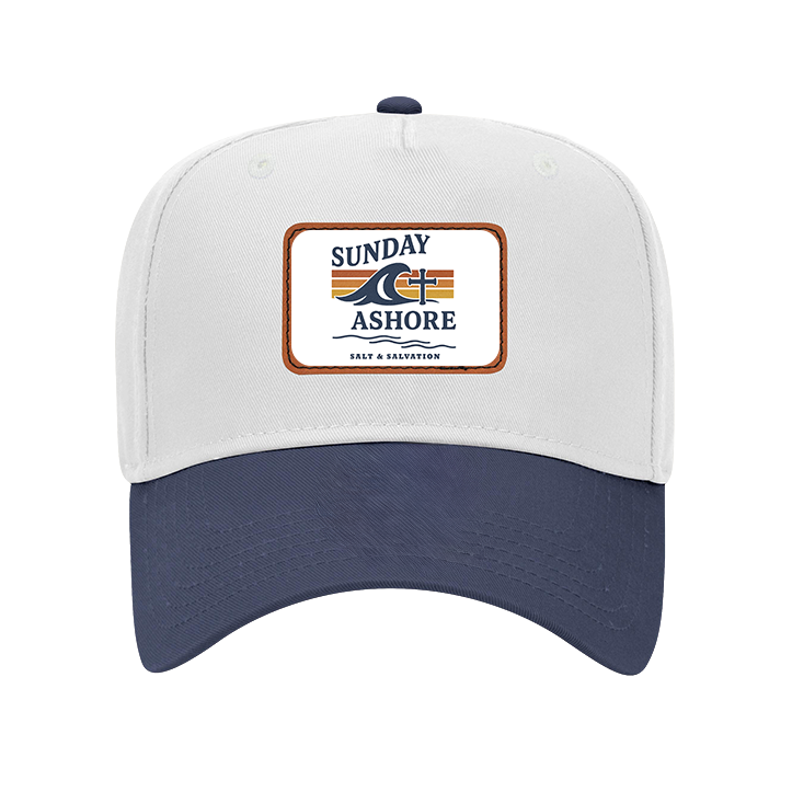 Sunday Ashore Leather Patch Baseball Cap