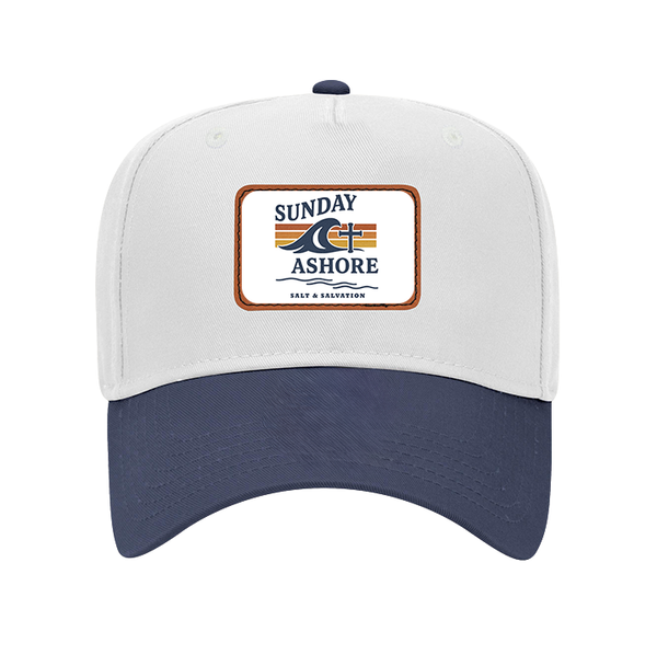 Sunday Ashore Leather Patch Baseball Cap