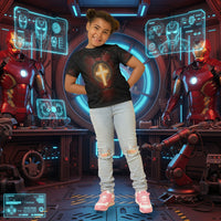 Christian T-Shirt Ironman's Iron Design - detail view - Liberty & Victory