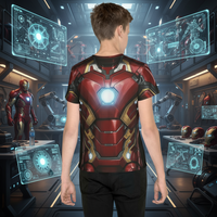Christian T-Shirt Ironman's Iron Design - back view - Liberty & Victory