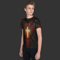 Christian T-Shirt Ironman's Iron Design - detail view - Liberty & Victory