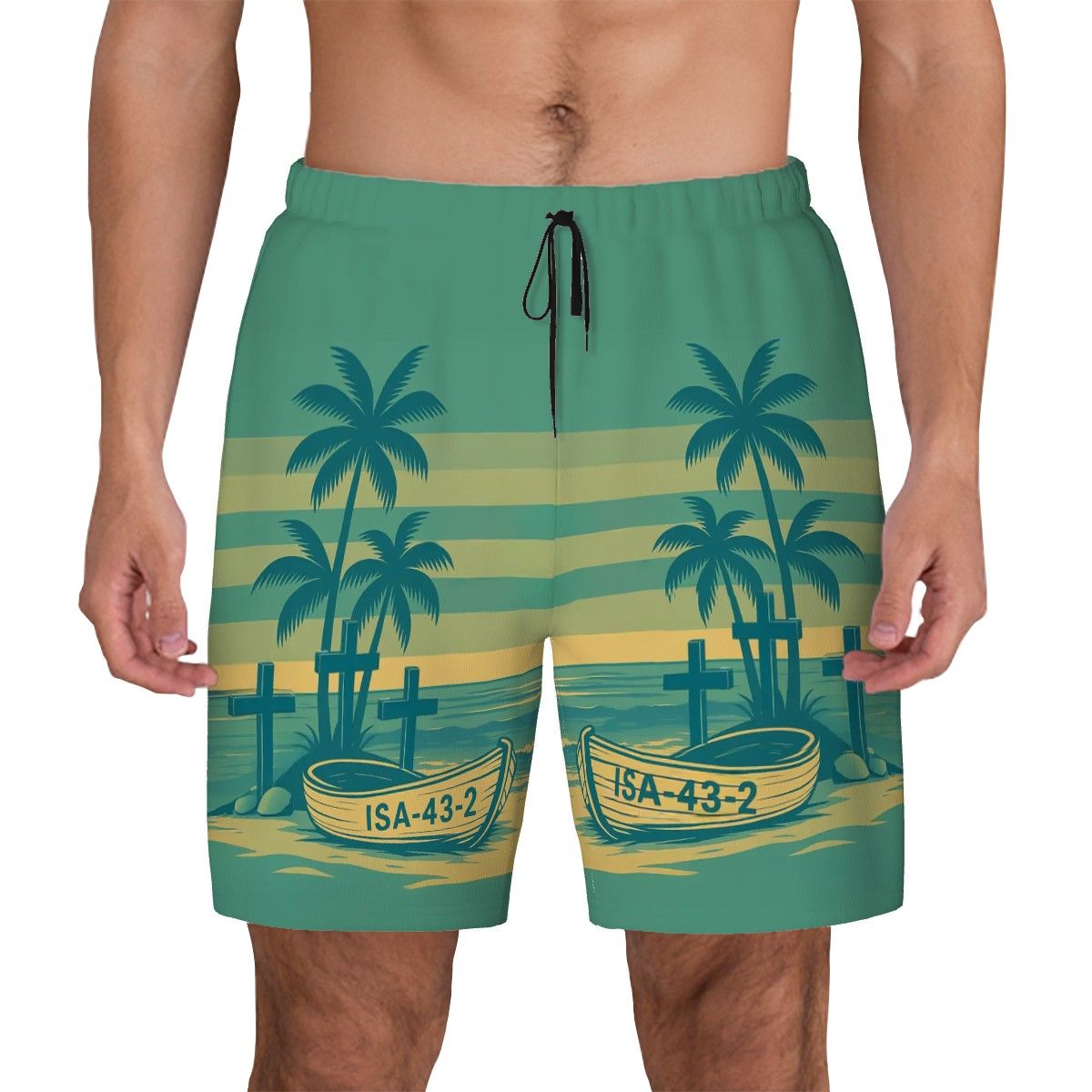 Salt & Salvation — Isaiah 43:2 All-Over Print Swim Trunks