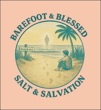 Coastal Graphic T-Shirt | Barefoot & Blessed Salt & Salvation Tee