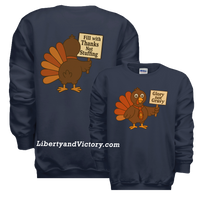 Christian Faith | Glory Not Gravy Youth Thanksgiving Sweatshirt | Liberty & Victory Co.
