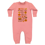 Fall Bucket List Infant Fleece Bodysuit