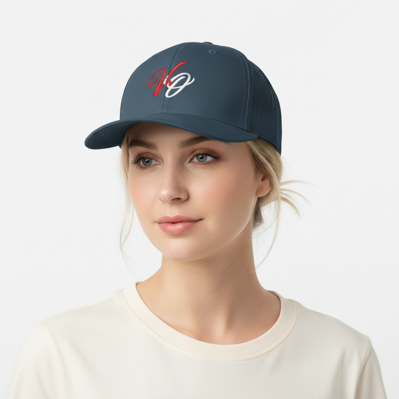 Victory-in-One™ “VO Mark” Closed-Back Trucker Hat
