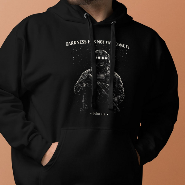 Darkness has not Overcome John 1:5 Premium Faith Hoodie