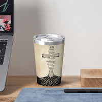 The Lord's Prayer Rooted - 12oz Stainless Steel Water Bottle with Straw