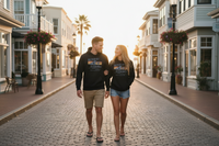 Sunday Ashore Sunset Hoodie – Premium Faith-Inspired Coastal Pullover