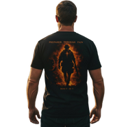 Christian Veteran T-Shirt | Faith Warrior Prepared Through Pain Graphic Tee | Liberty & Victory