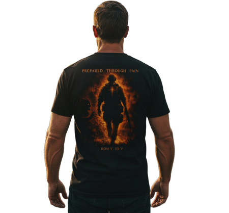 Faith Warrior T-Shirt — "Prepared Through Pain" Graphic Tee
