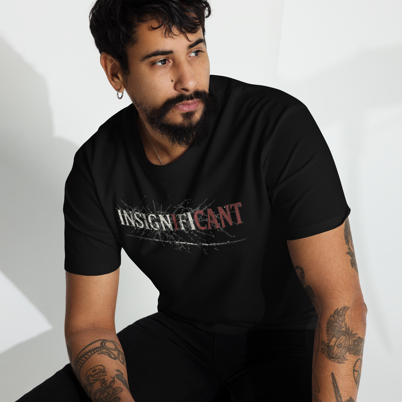 SIGNIFICANT / INSIGNIFICANT — Premium Faith Tee detail