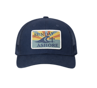 Christian Coastal Trucker Hat | Sunday Ashore | Richardson 115 Embroidered | Liberty & Victory