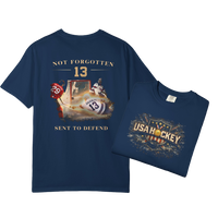 Patriotic T-Shirt | USA Hockey Johnny Gaudreau #13 Memorial | Sent to Defend Tribute | Liberty & Victory
