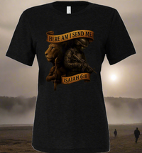 Send Me The Warrior's Call to Duty Shirt | Christian Women's Faith Tee