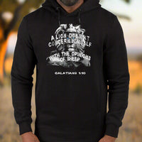 Christian Hoodie Lionheart Design - back view - Liberty & Victory