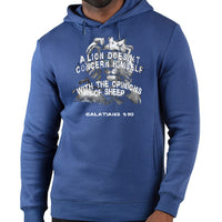 Christian Hoodie Lionheart Design - lifestyle view - Liberty & Victory