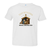 Christian T-Shirt Team Bethlehem Toddler T Design - back view - Liberty & Victory