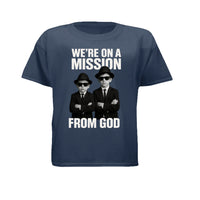 Christian T-Shirt Blues Brothers Kids FROM GOD Design - detail view - Liberty & Victory