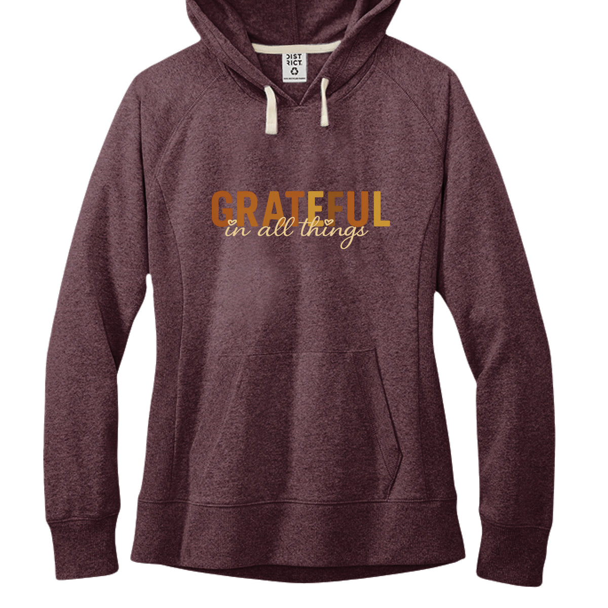 Maroon Heather - FRONT