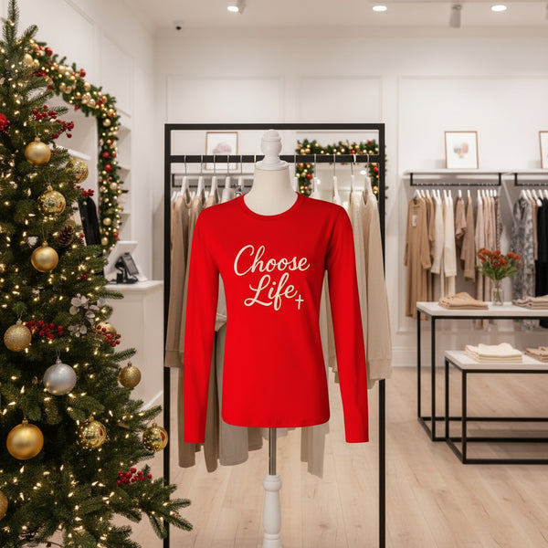 Choose Life – Created With Purpose Premium Women's Long Sleeve T-Shirt