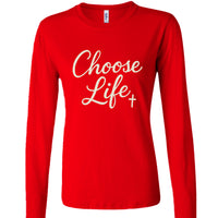 Christian T-Shirt Choose Life – Created With Premium Design - detail view - Liberty & Victory