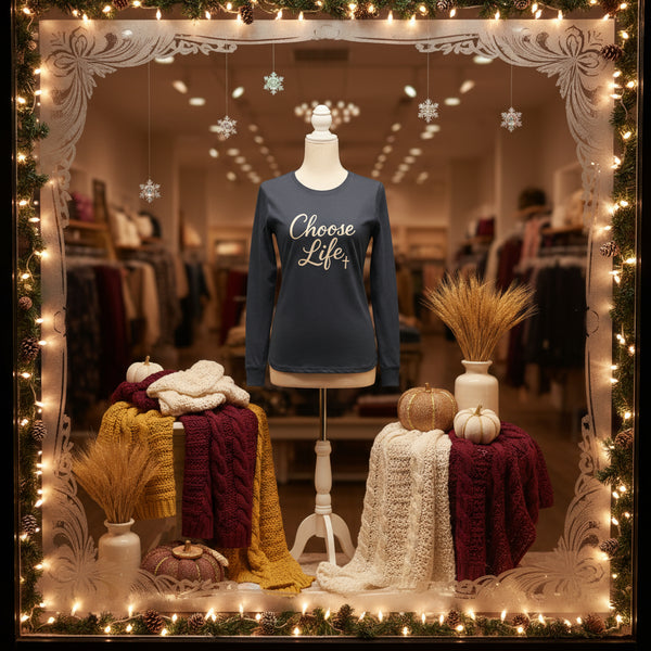 Choose Life – Created With Purpose Premium Women's Long Sleeve T-Shirt