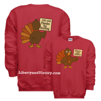 Christian Faith | Glory Not Gravy Youth Thanksgiving Sweatshirt | Liberty & Victory Co.