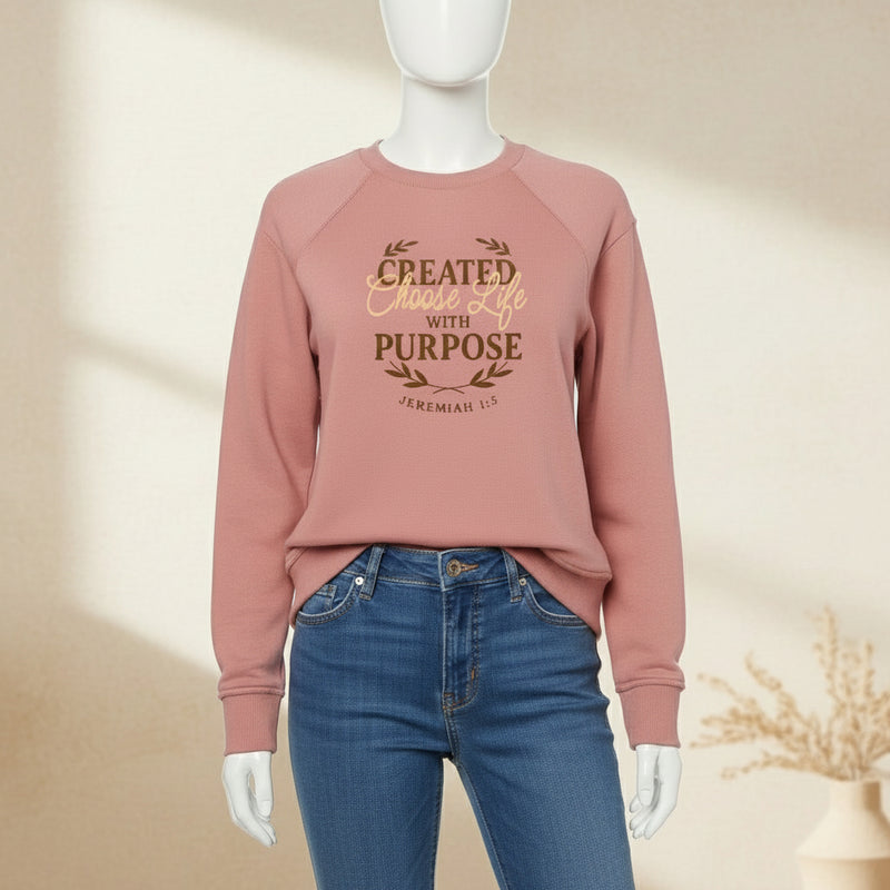 Created with Purpose | Women’s Weekend Crew detail