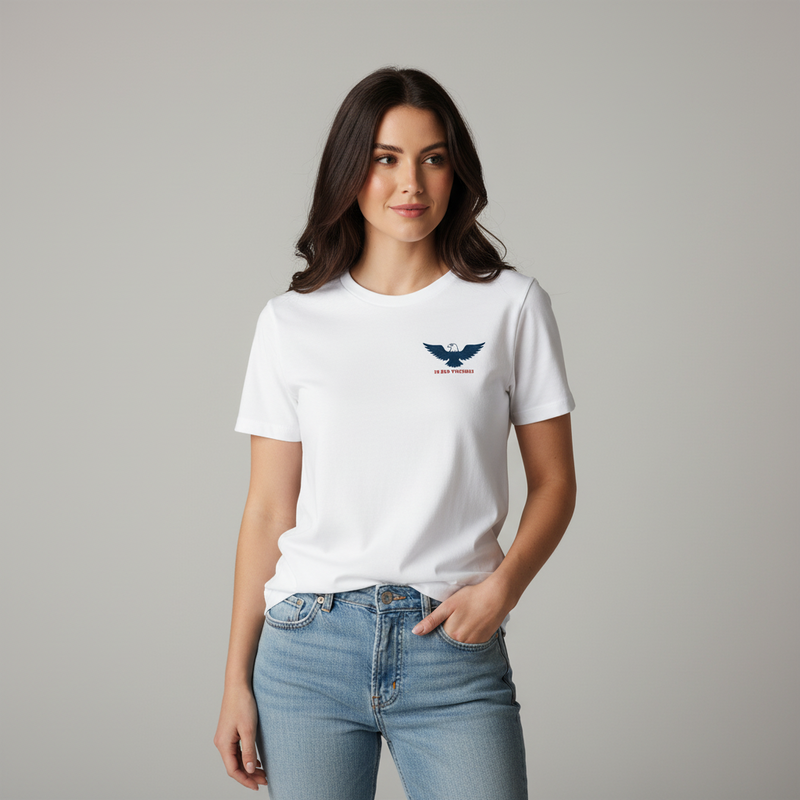 Faith. Family. Freedom. Premium Ladies’ Relaxed Faith Tee detail