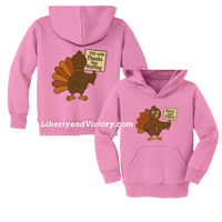 Christian Faith | Glory Not Gravy Toddler Thanksgiving Hoodie | Liberty & Victory Co.