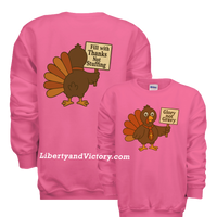 Christian Faith | Glory Not Gravy Youth Thanksgiving Sweatshirt | Liberty & Victory Co.