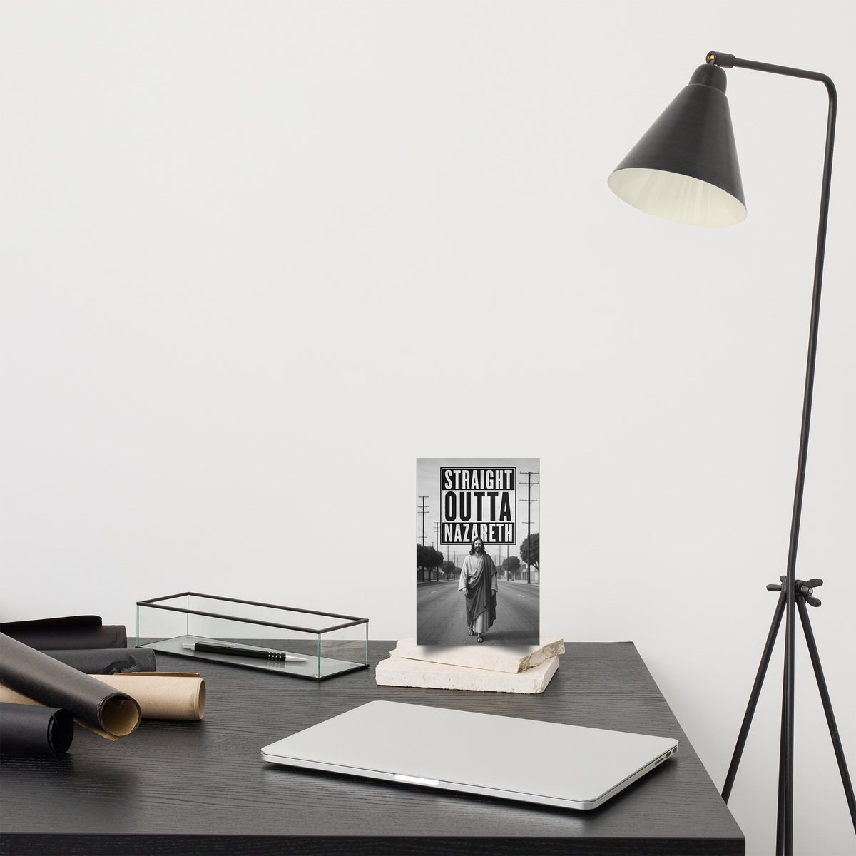 Straight Outta Nazareth Satin Poster