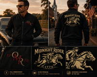 Patriotic Bomber Jacket | Midnight Rider OMR Signature Line | Liberty-In-One | Liberty & Victory