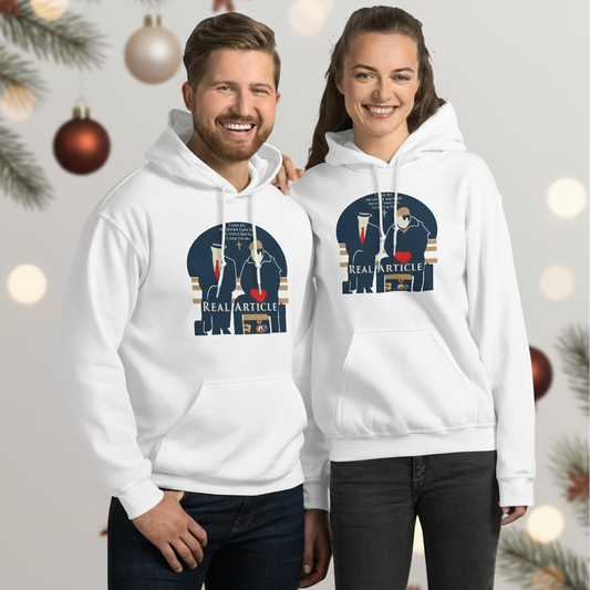 The Real Article Hoodie-Holiday Faith & Humor Edition