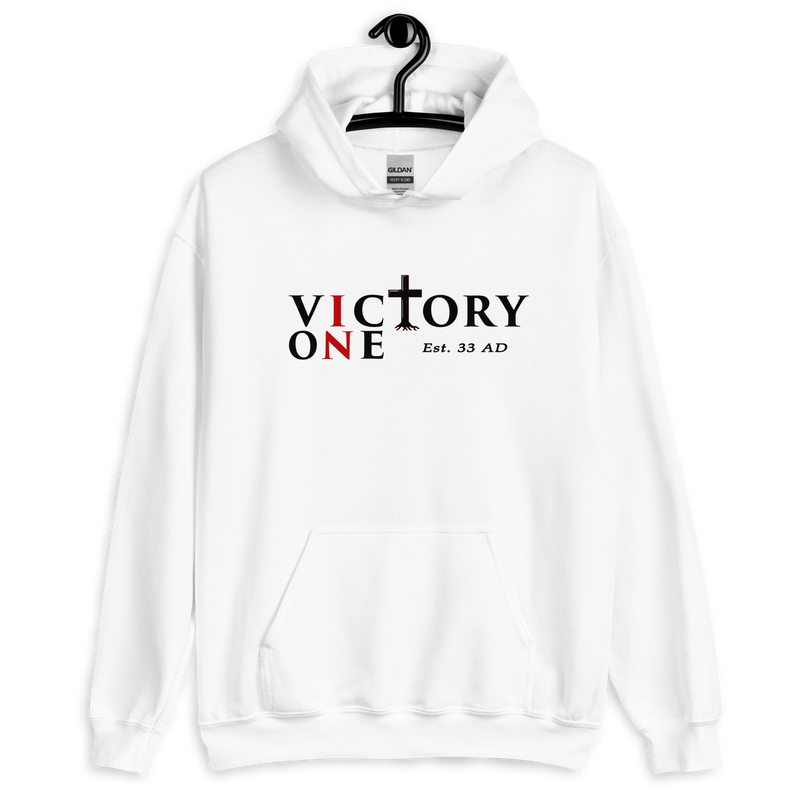 Victory-In-One™ – Est. 33 AD – Classic Everyday Hoodie detail
